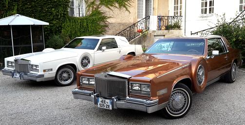 Deux superbes Cadillacs avec chauffeur à votre disposition