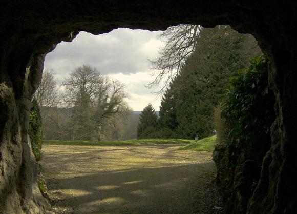 Des grottes vue sur le parc